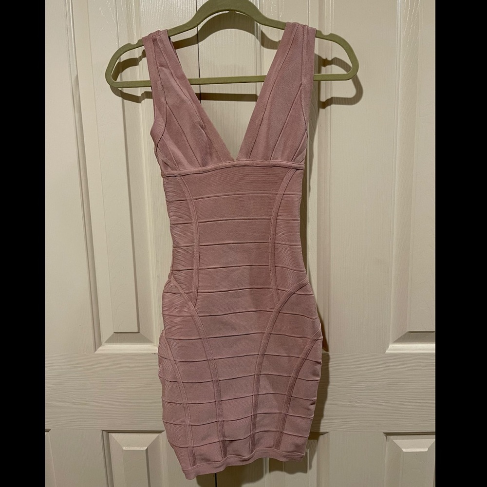 House of CB pink bandage dress
